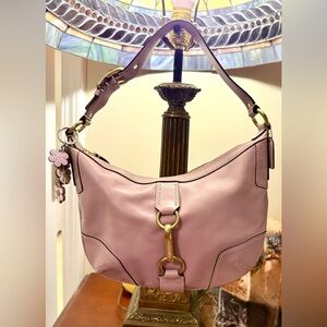 Coach Pink Leather Shoulder Bag